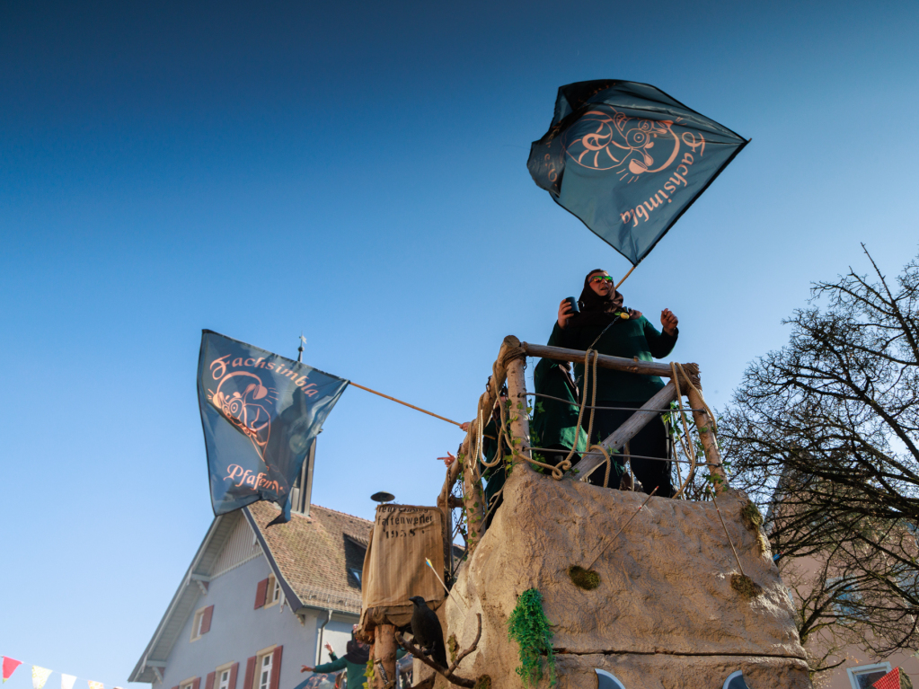 Ausgelassene Stimmung herrschte beim Umzug in Ehrenstetten.