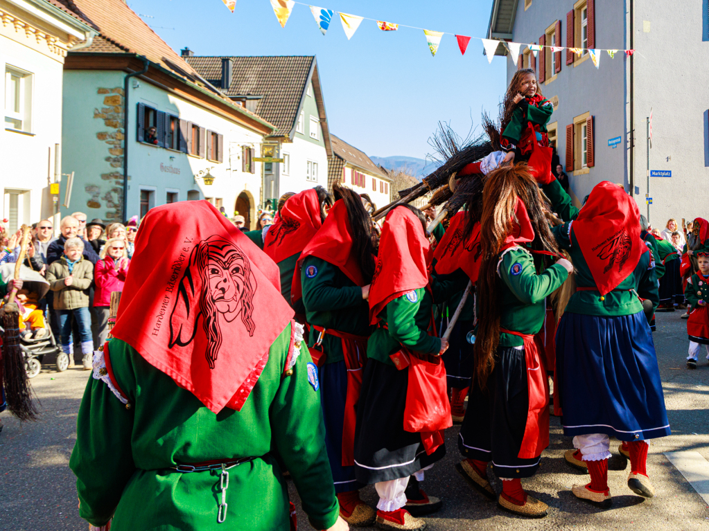 Ausgelassene Stimmung herrschte beim Umzug in Ehrenstetten.