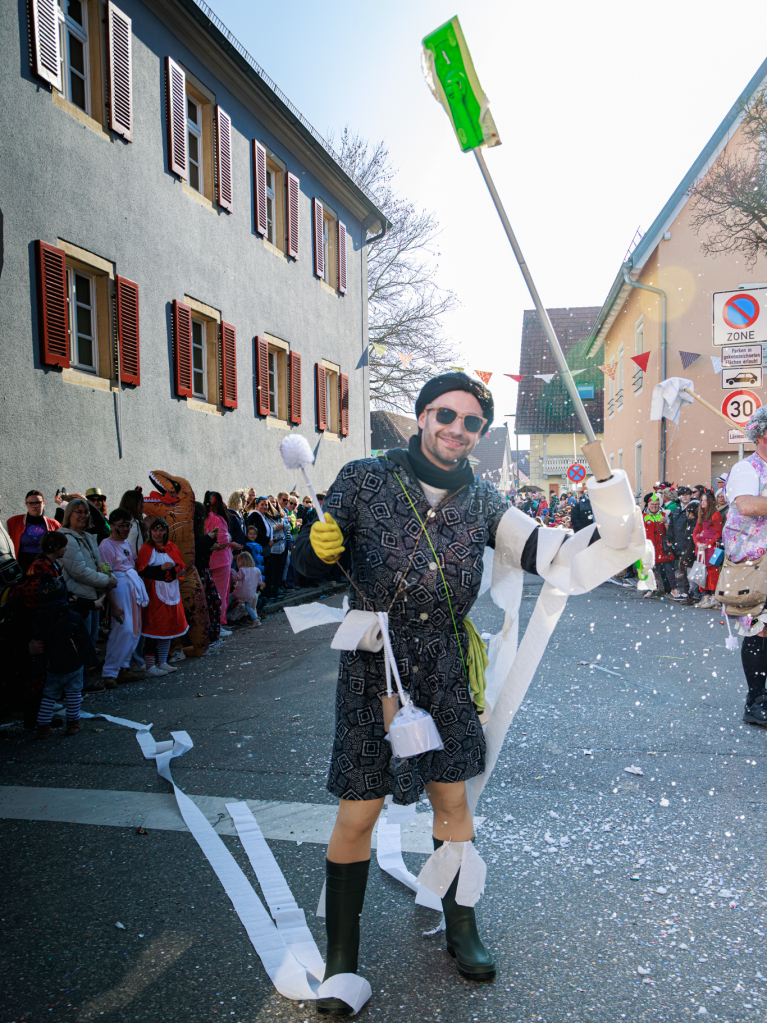 Ausgelassene Stimmung herrschte beim Umzug in Ehrenstetten.