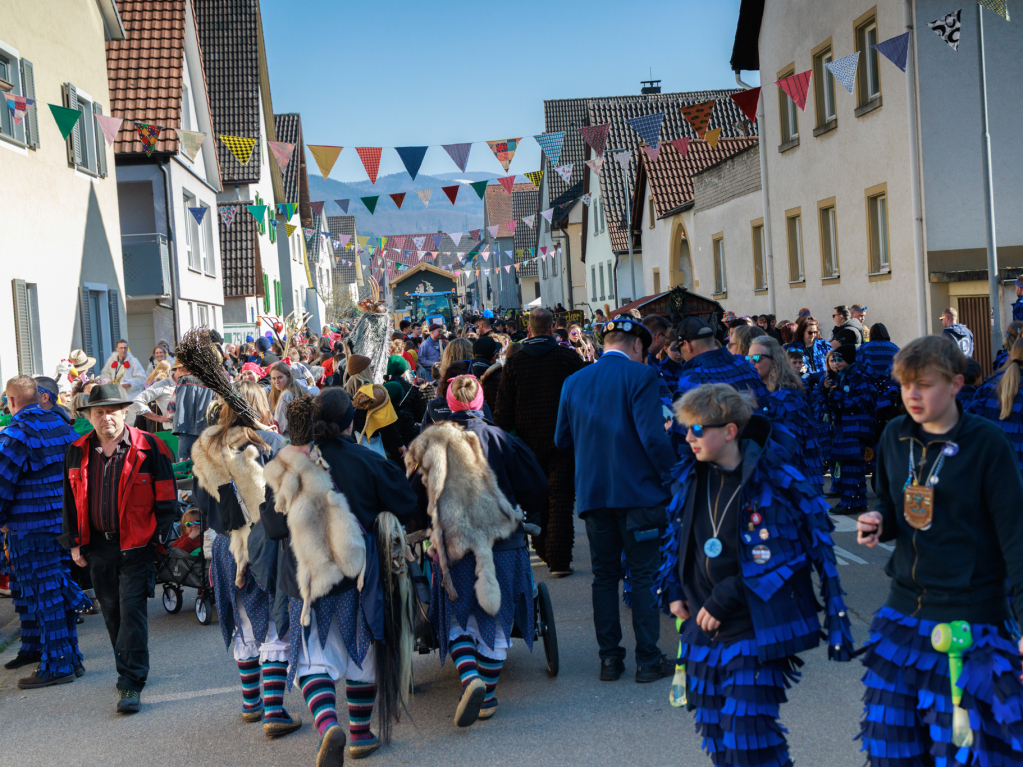 Ausgelassene Stimmung herrschte beim Umzug in Ehrenstetten.