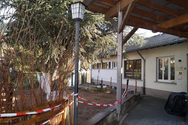 Warum sind beim Kindergarten Schwalbennest in Malsburg-Marzell viele Bereiche abgesperrt?