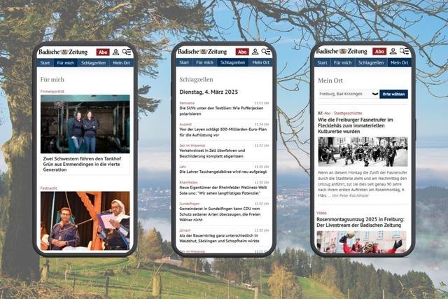 Neue mobile BZ-Navigation: Vier Wege zu den wichtigsten Nachrichten