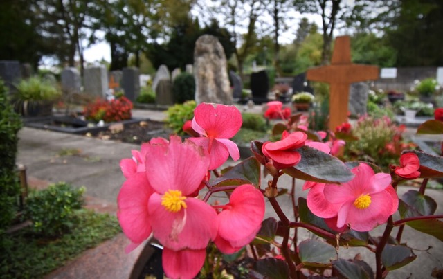 Fr die Grabsteine stehen nun wieder Standfestigkeitprfungen an.  | Foto: Kathrin Blum