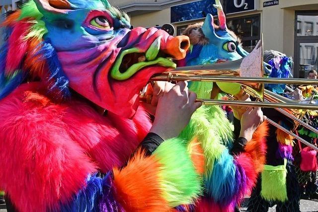 Fotos: Mit Kinderumzug und Guggenkonzerten endet die Fasnacht in Lrrach