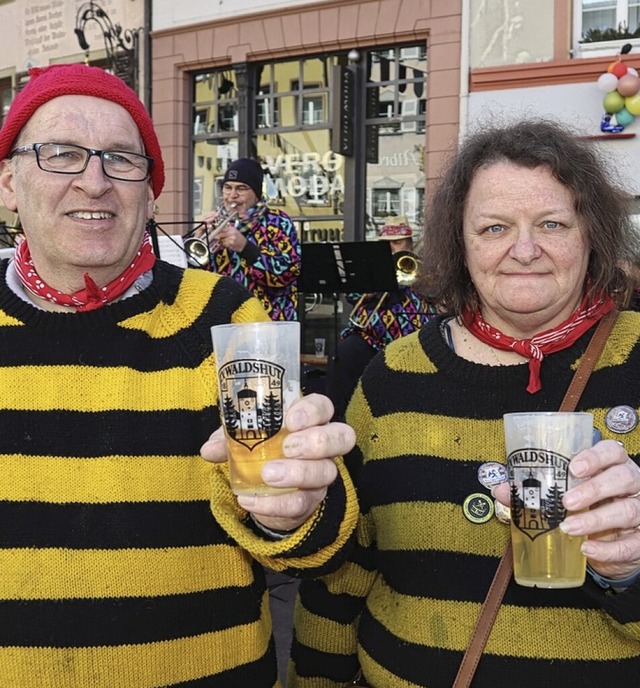 Martin Salvage und Carol Watts-Arnold lieben die nrrische Gass&#39;.  | Foto: Elisa Gorontzy