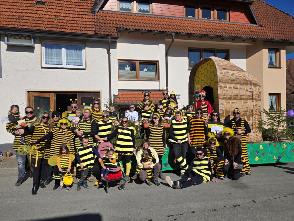 Bei dem Umzug in Lffingen waren aufwendige Wagen und tolle Gruppen unterwegs.