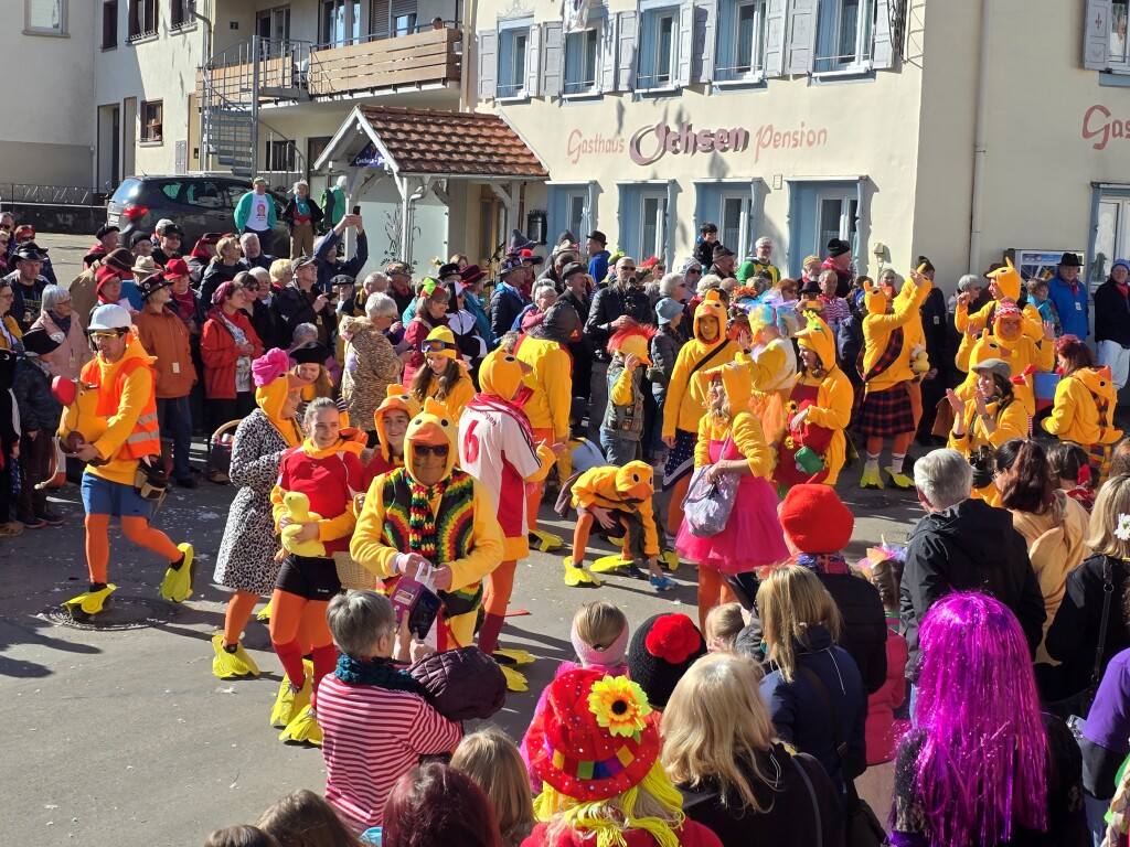 Bei dem Umzug in Lffingen waren aufwendige Wagen und tolle Gruppen unterwegs.