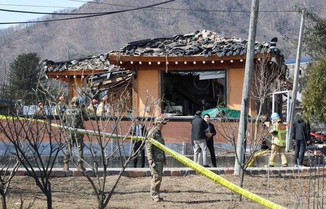 Das Ungl&uuml;ck passierte im Rahmen e...gef&uuml;hrten Milit&auml;r&uuml;bung.  | Foto: Uncredited/Yonhap/AP/dpa