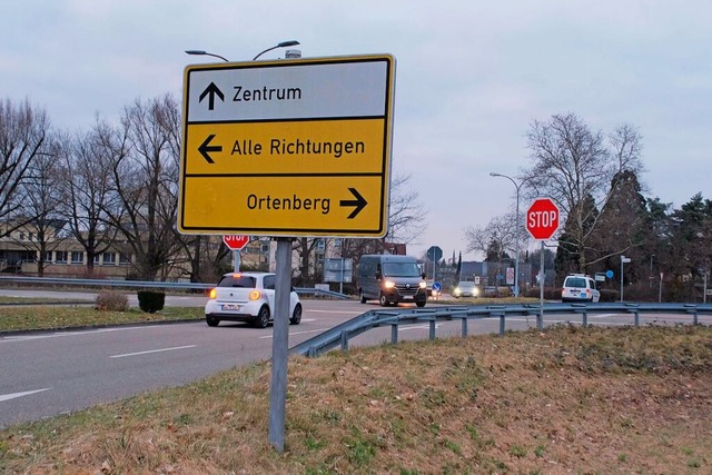 Auf Hhe des Kreisschulzentrums wird a... mit dem geplanten Sportpark zusammen.  | Foto: Hubert Rderer