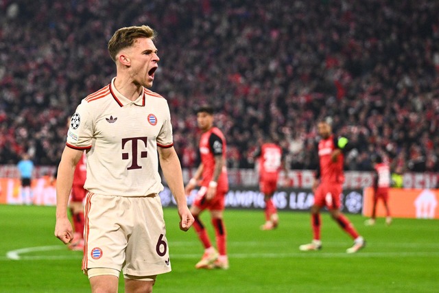 Joshua Kimmich: stark auf dem Platz, klare Ansagen danach.  | Foto: Tom Weller/dpa