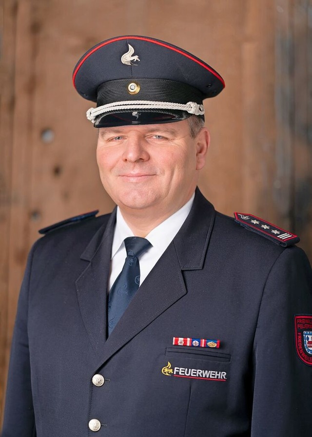 Gesamtkommandant Guido Disch wird am S...eiwilligen Feuerwehr Rtenbach geehrt.  | Foto: Guido Disch