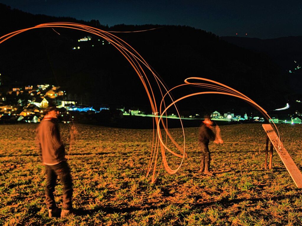 Impressionen vom Schiebeschlagen in Oberried 2025