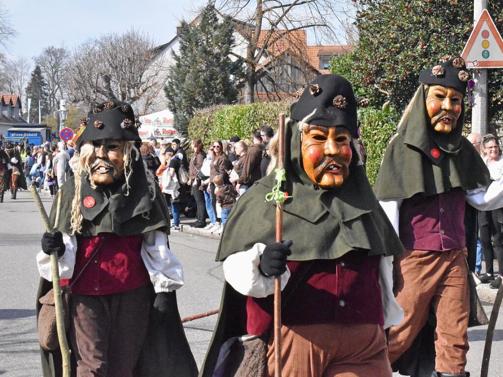 Rund 120 Fasnachtscliquen zogen am Sonntag durch Weil am Rhein und trieben Schabernack mit den Zuschauern.