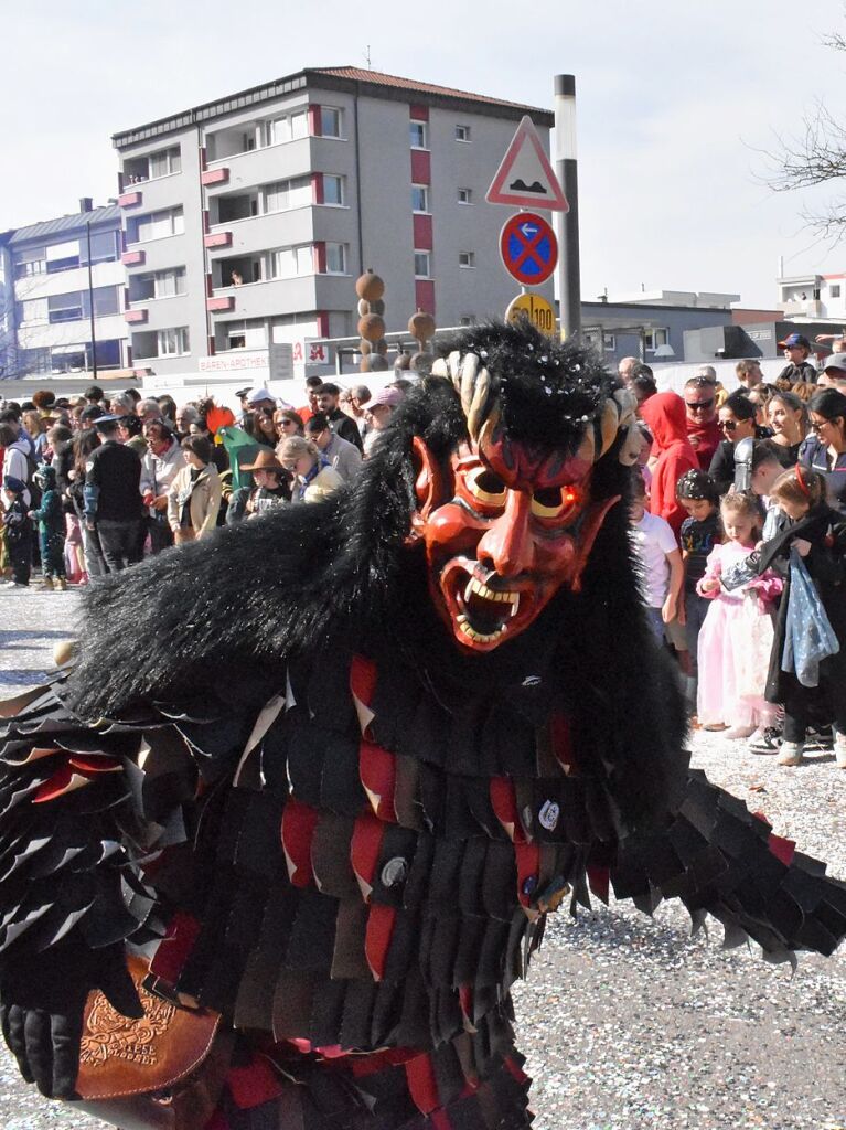 Rund 120 Fasnachtscliquen zogen am Sonntag durch Weil am Rhein und trieben Schabernack mit den Zuschauern.