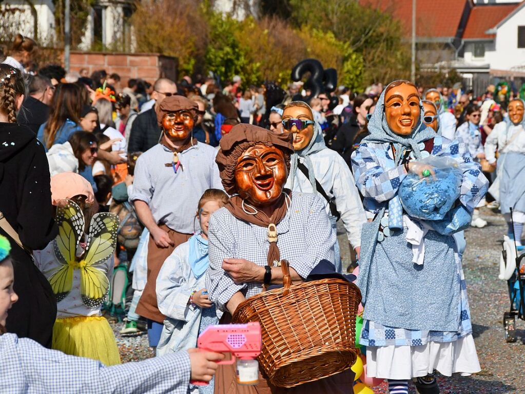 So bunt und sonnig war der Haugemer Buurefasnachtsumzug 2025