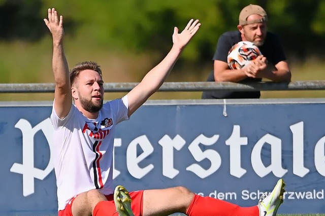 Zwei Tore von Dennis Schwarz reichten ...n VfR Elgersweier nicht zu einem Sieg.  | Foto: Wolfgang Knstle