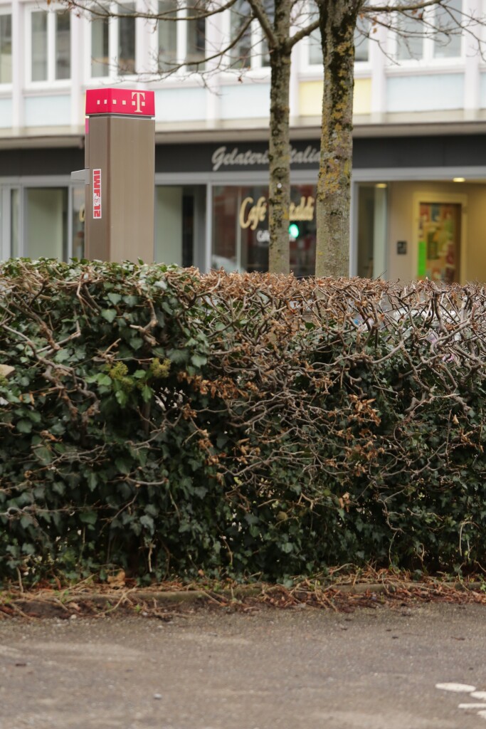 An vielen Orten in Freiburg stehen noch Telefonzellen rum.