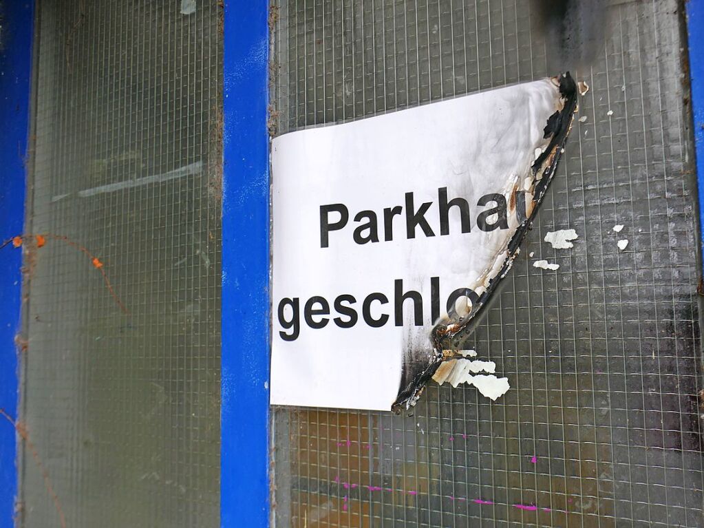 Das Parkhaus Innenstadt an der Hochburger Strae soll im Frhling 2025 abgerissen werden.