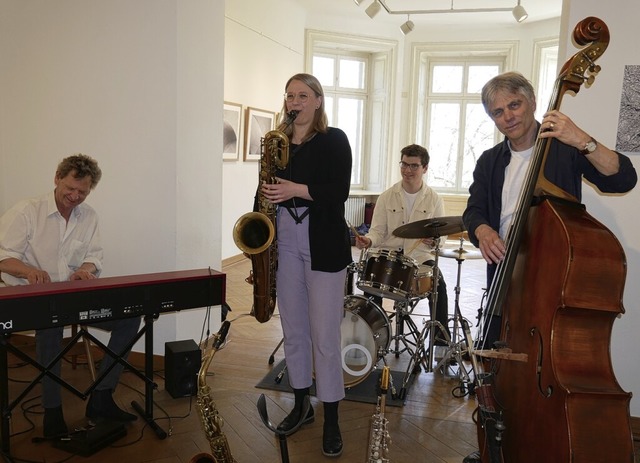 Tilman Gnther (von links), Charlotte Lang, Aaron Dling und Florian Dling  | Foto: Michael Gottstein