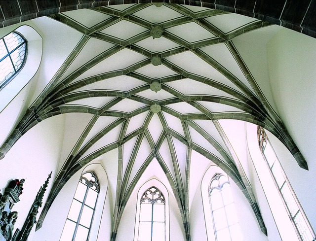 Blick ins Gewlbe der evangelischen Kirche Grenzach.  | Foto: Helmut Bauckner