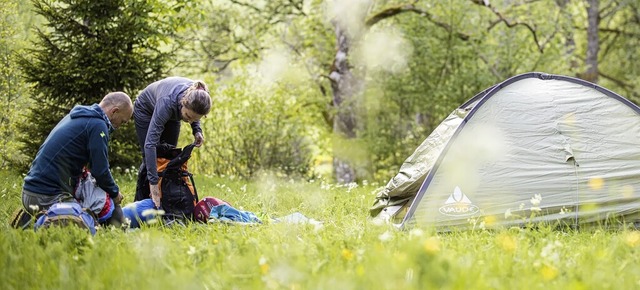 Im Zelt knnen Wanderer in den Camps bernachten.  | Foto: Sebastian Schrder-Esch