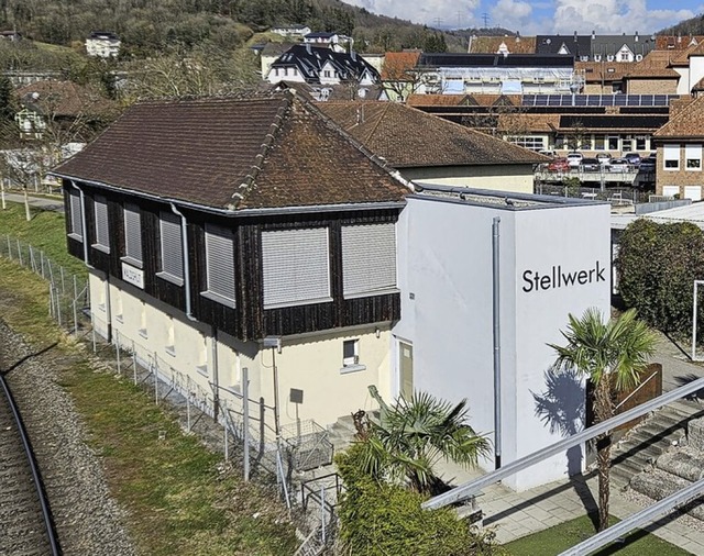 Luken dicht: das Stellwerk von der Kol...ufgenommen mit geschlossenen Rolllden  | Foto: Nico Talenta