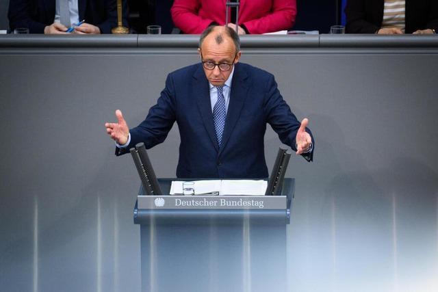 Finanzpaket-Debatte im Bundestag: Friedrich Merz sucht eine Brcke zu den Grnen