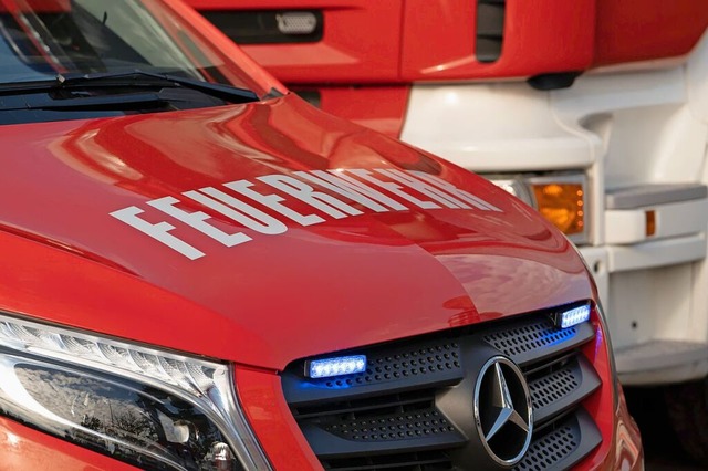 Die Feuerwehr Breisach lschte den Brand.  | Foto: Helena Dolderer (dpa)