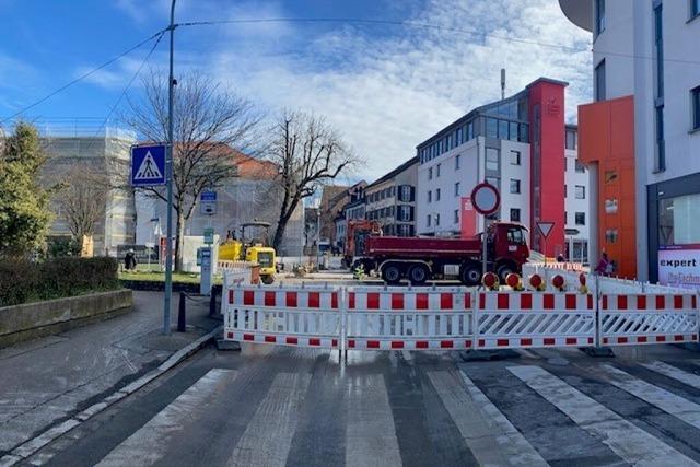 Weniger Kunden wegen Baustellen: Schopfheims Brgermeister ruft zum Besuch in der Innenstadt auf