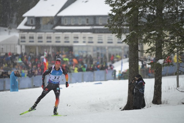 Philipp Nawrath war Schlussl&auml;ufer der deutschen Mixed-Staffel.  | Foto: Marco Todaro/Ipa Sport / Ipa-Age/LiveMedia-IPA/ZUMA Press Wire/dpa