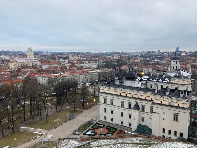 In Vilnius soll der russische Geheimdi...schlag angestiftet haben. (Archivbild)  | Foto: Alexander Welscher/dpa