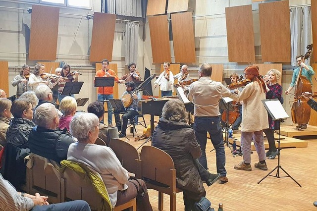 Mit der BZ-Card exklusiv dabei: Probe ...ockorchesters im Ensemblehaus Freiburg  | Foto: Meinrad Grammelspacher