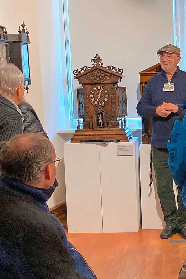 Fhrung im Kloster-Museum St. Mrgen d...arzwlder Spiel- und Musikuhren&#8220;  | Foto: Karin Kleis