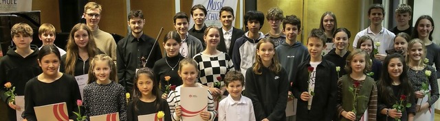 Nach dem Preistrgerkonzert des Region...den der Musikschule Offenburg/Ortenau.  | Foto: Armin Krger