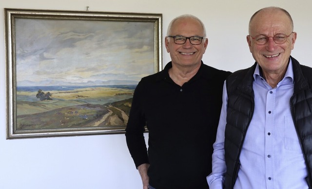 Holger Henning (links) und Joachim  Be...wo sich das Dinglinger Haus befindet.   | Foto: Juliana Eiland-Jung
