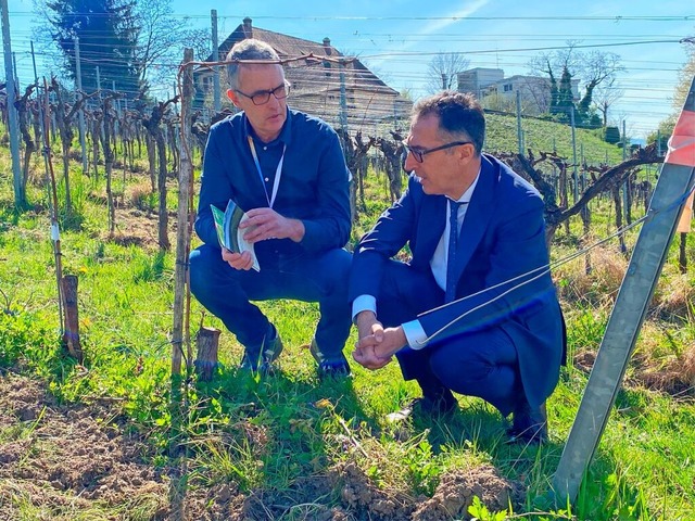 Bundeslandwirtschaftsminister Cem Özde...iner bestehenden Anlage erfolgen kann. | Foto: Gerold Zink Bundeslandwirtschaftsminister Cem Özde...iner bestehenden Anlage erfolgen kann. | Foto: Gerold Zink