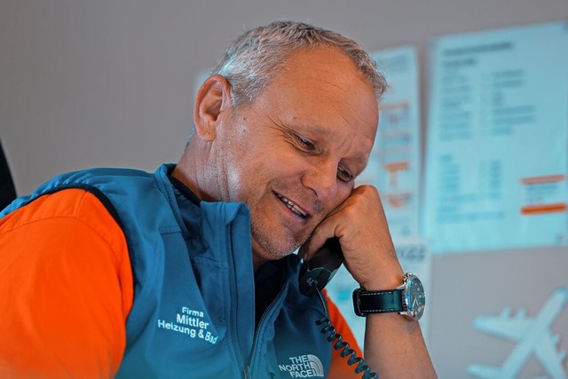 Der Geschftsfhrer im Kundengesprch: Karsten Mittler  | Foto: Mittler