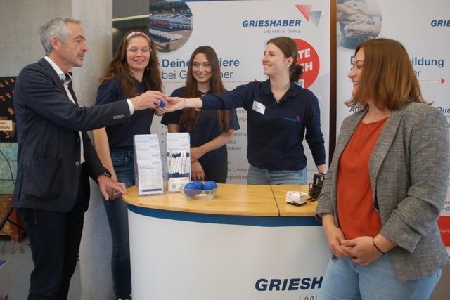 Der Berufs- und Informationstag in Rheinfelden stie bei Firmen wie Schlern auf reges Interesse