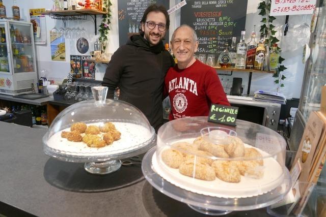 Am Rande des Bad Krozinger Kurparks sorgt das Caf  Dolce & Sapori fr einen Hauch von Sizilien
