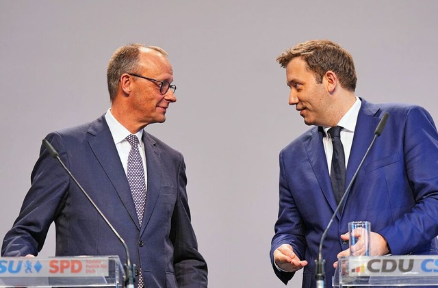 Friedrich Merz und Lars Klingbeil | Foto: Michael Kappeler (dpa) Friedrich Merz und Lars Klingbeil | Foto: Michael Kappeler (dpa)