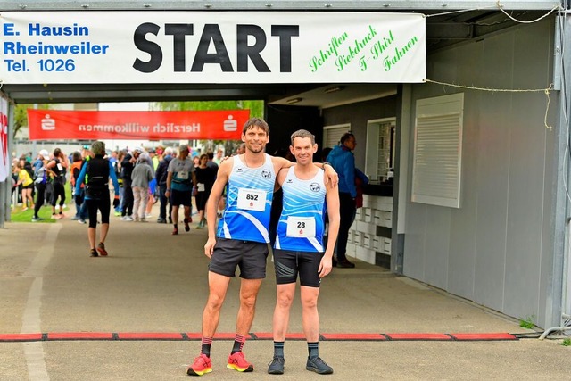 Raffael Schaffrik (Platz 2 ber 10 Kil... 5 Kilometer),  beide vom SV Waldkirch  | Foto: Daniel Thoma