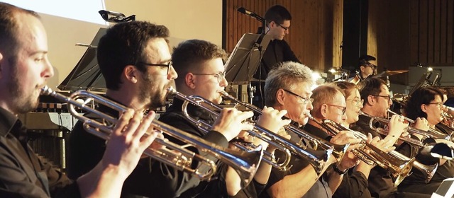 Beim Jahreskonzert in Grafenhausen zei... Jazz, Swing und elektronische Klnge.  | Foto: Michael Haberer