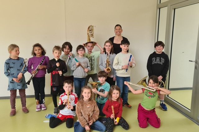 Der Bläsernachwuchs der Musikschule Binzen | Foto: Musikschule/Christine Braun Der Bläsernachwuchs der Musikschule Binzen | Foto: Musikschule/Christine Braun