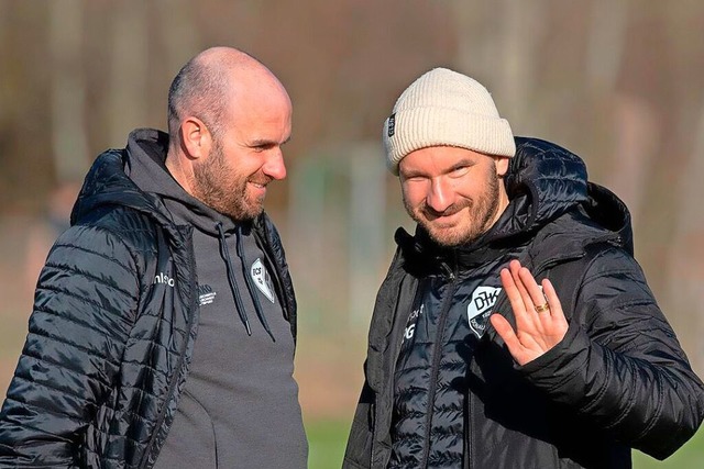 Fuballverrckte Vollbarttrger: Michael (links) und Benjamin Gallmann  | Foto: Wolfgang Scheu