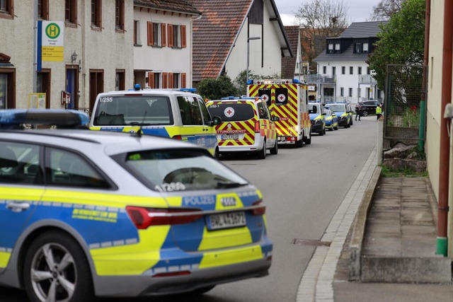 In Hilzingen im Landkreis Konstanz kom...fengebrauch durch die Polizei gegeben. | Foto: Förster (dpa) In Hilzingen im Landkreis Konstanz kom...fengebrauch durch die Polizei gegeben. | Foto: Förster (dpa)