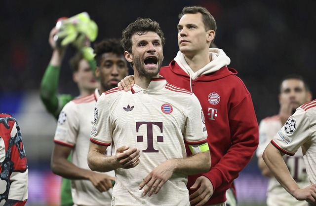 Fr Thomas Mller war  das 163. wohl sein letztes Champions-League-Spiel.  | Foto: Sven Hoppe (dpa)