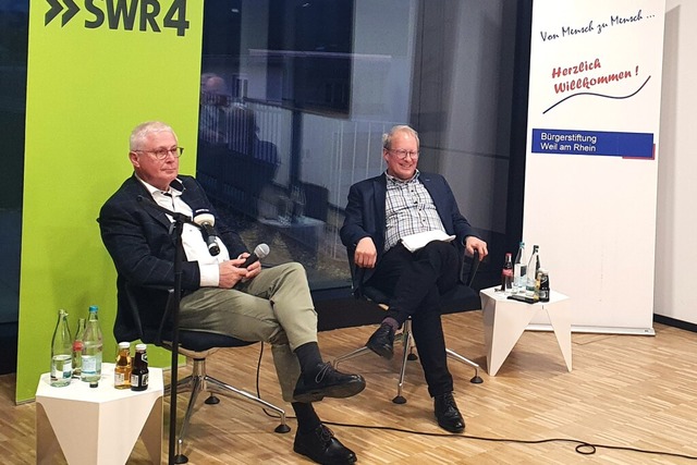 Sehr unterhaltsam: Ex-Oberbürgermeiste...tor Matthias Zeller über Dies und Das. | Foto: Stadtverwaltung Weil am Rhein/Huber Sehr unterhaltsam: Ex-Oberbürgermeiste...tor Matthias Zeller über Dies und Das. | Foto: Stadtverwaltung Weil am Rhein/Huber