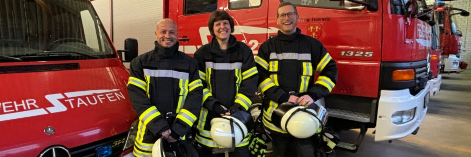 Warum drei Staufener den Quereinstieg zur Freiwilligen Feuerwehr gewagt haben