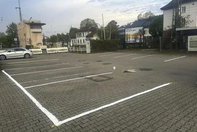 Alter SBG-Parkplatz ist neu markiert