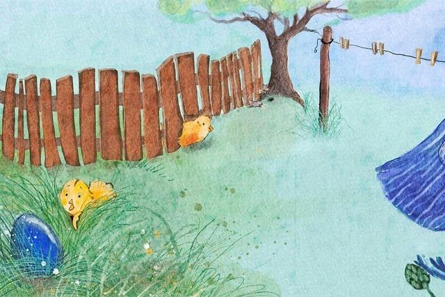 Ein Osterbilderbuch aus Offenburg mit Bezug zur Zeller Keramik: Das Ei, das Kken und die Auferstehung